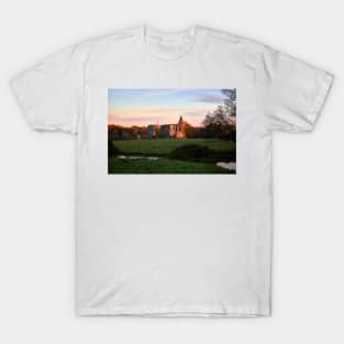 Newark Priory, Ripley, Surrey at Sunset T-Shirt